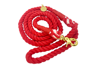 ROPE LEASH - RUBY