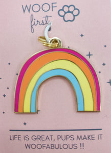 Gold Platted Iron with a rainbow design 